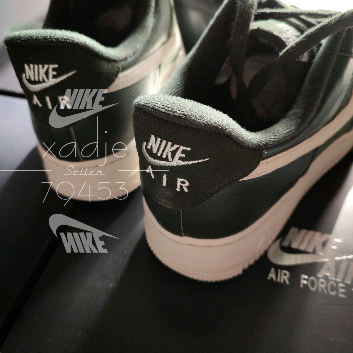 新品 正規品 NIKE ナイキ AIR FORCE1 LOW LX エアフォース1 ロー 07 ダークグリーン 深緑 ライトベージュ 26.5cm US8.5 箱付きの画像6