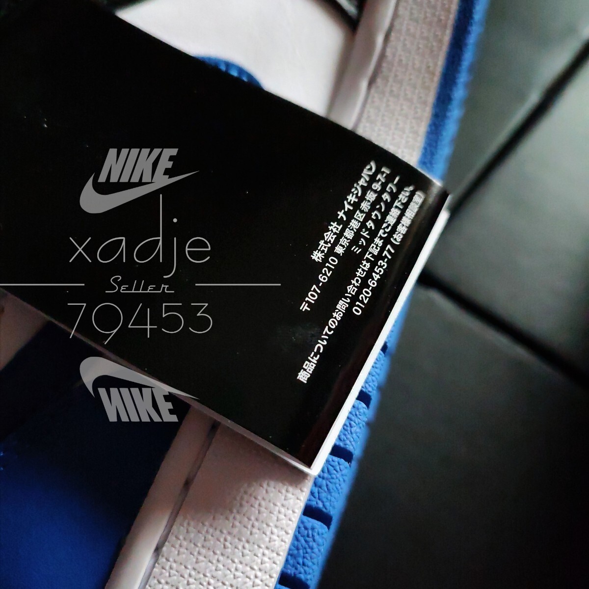  new goods regular goods NIKE Nike AIR JORDAN 1 LOW air Jordan 1 low black black blue royal blue white 30cm US12 box attaching 