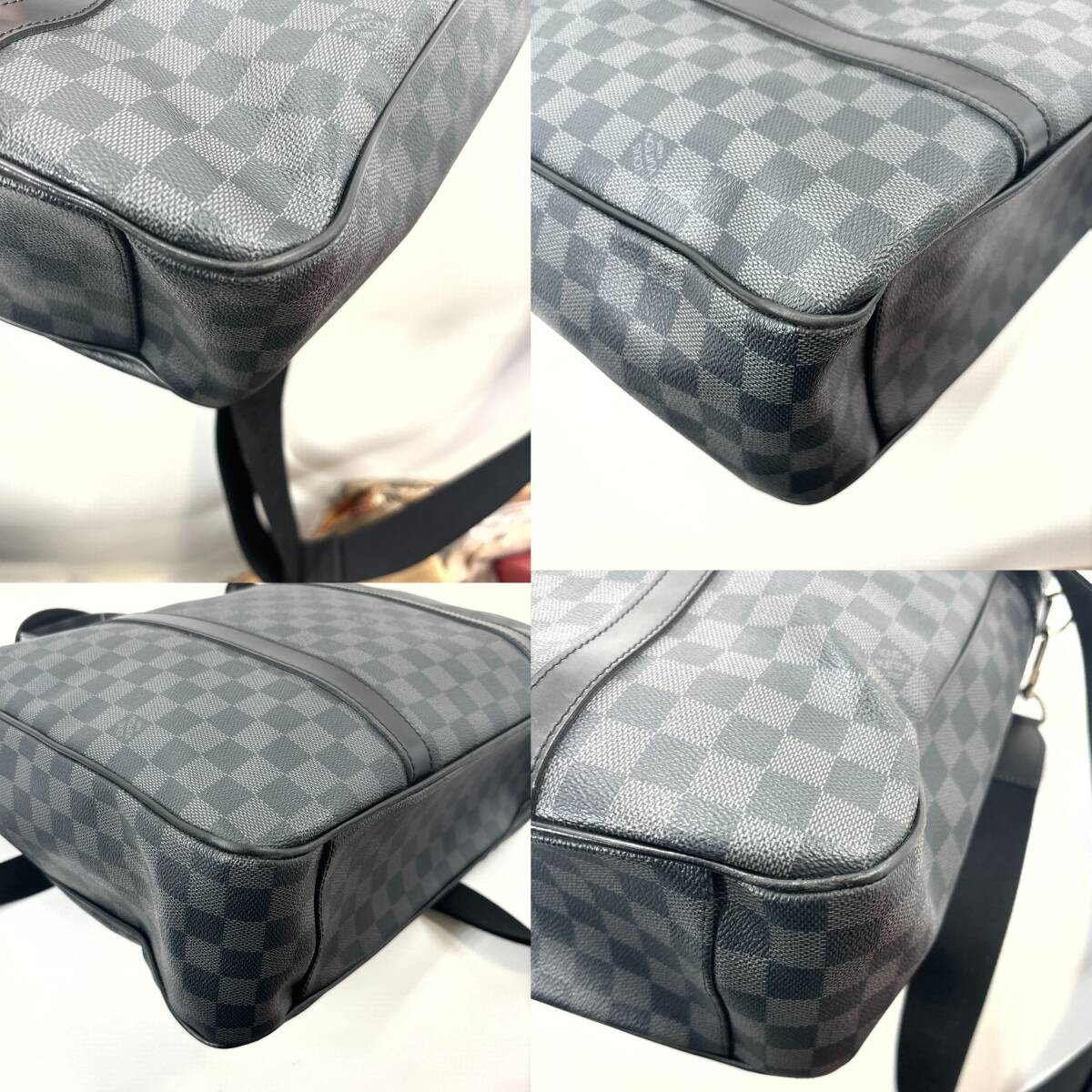 1円 ☆超極美品☆ LOUIS VUITTON ルイヴィトン ダミエグラフィット タダオ トートバッグ ビジネスバッグ ブリーフケース ショルダーバッグ_画像7