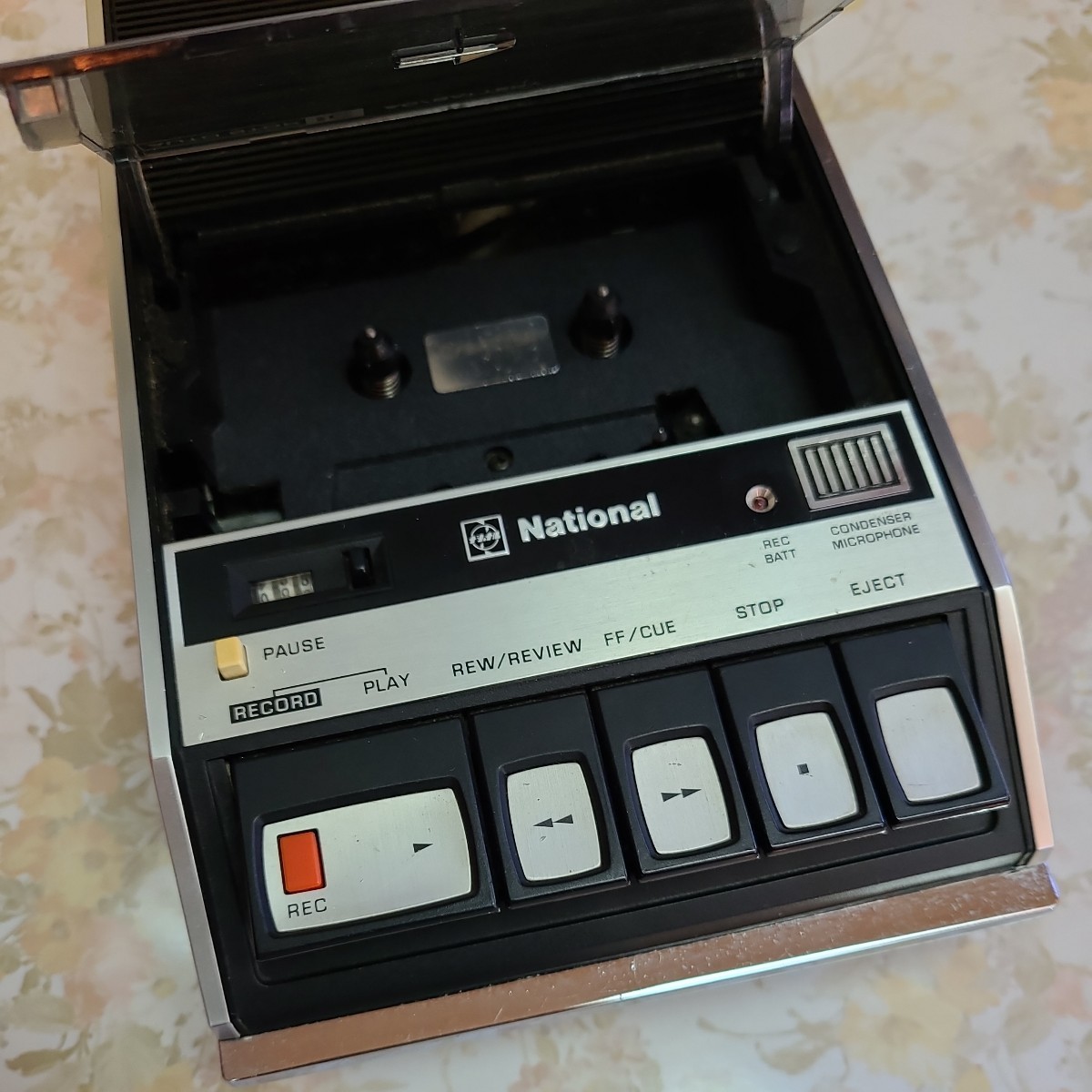 ナショナル　カセットテープレコーダー黒_画像7