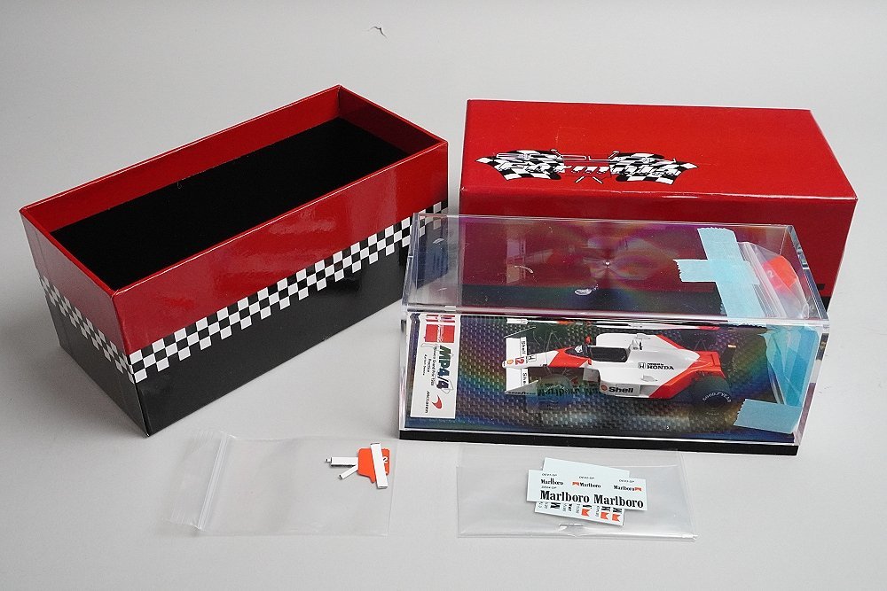 メイクアップ / アイドロン 1/43 McLaren マクラーレンホンダ MP4/4 A.セナ モナコGP PRACTICE 1988 #12 ※ジャンク パーツ破損・欠損の画像8