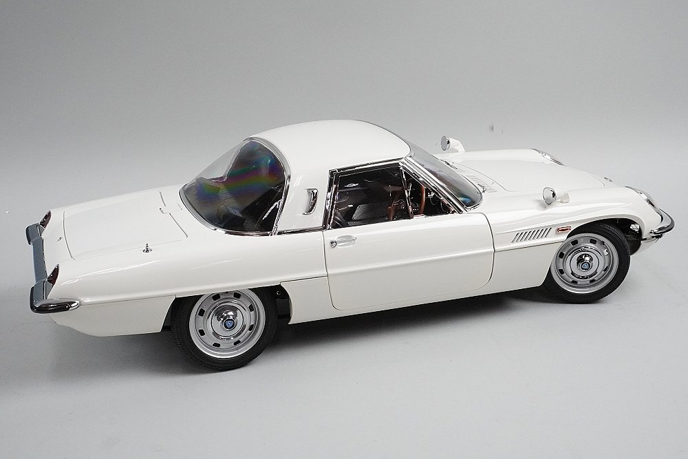 DeAGOSTINI デアゴスティーニ 1/8 MAZDA マツダ コスモスポーツ ホワイト 全長約52cm ※ジャンク 本体のみの画像7