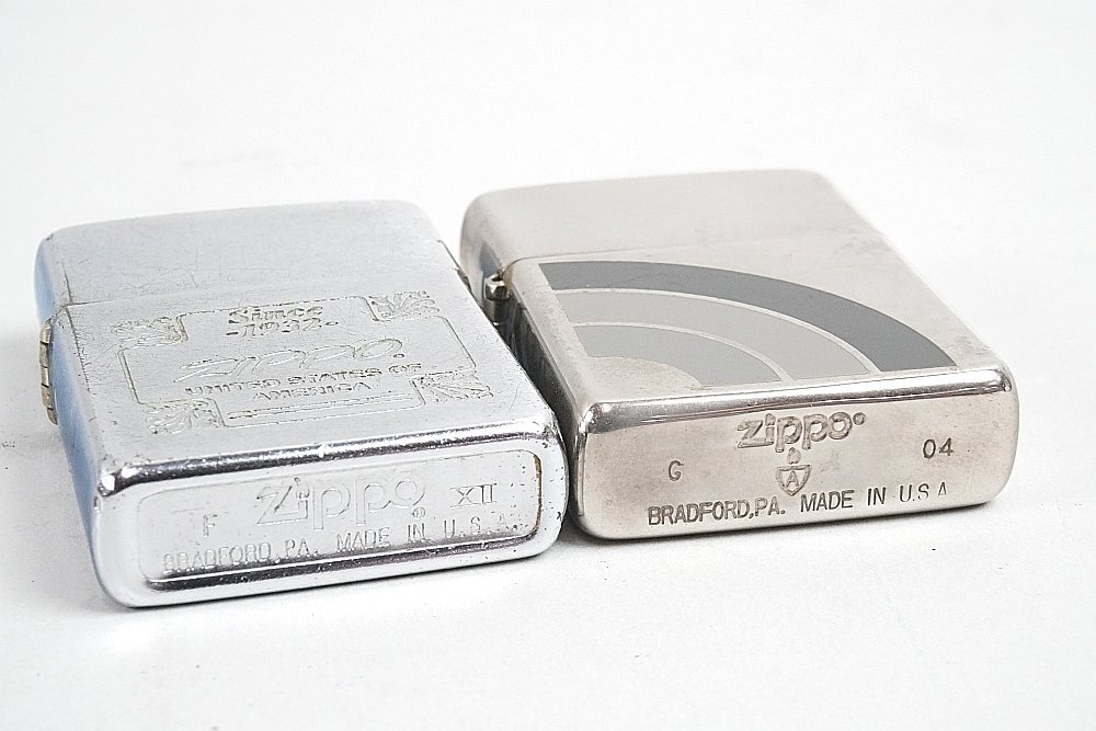 ★ ZIPPO ジッポー UNITED STATES OF AMERICA SINCE 1932 など ライター2点セット ※ジャンクの画像8