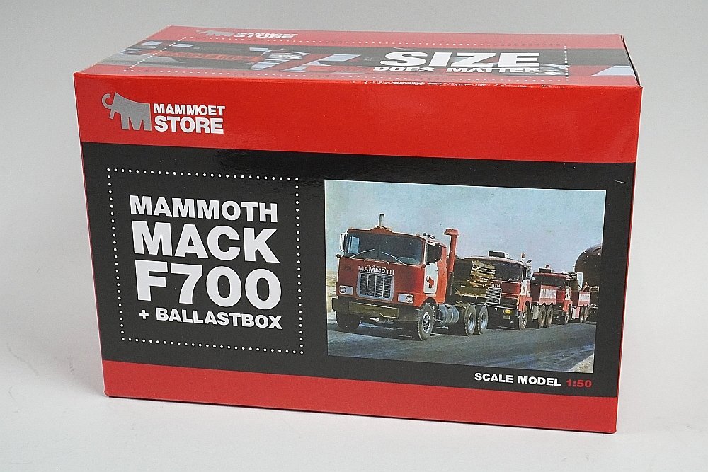 激安店舗 1/50 WSI 新品 MAMMOET + 6x4 F700 MACK MAMMOTH マムート 建設車両、作業車