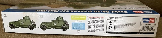 ▽★ HOBBY BOSS ホビーボス 1/35 ソビエト BA-20 装甲車 1937年型 プラモデル 83882_画像5