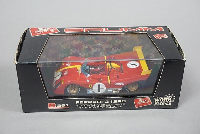 brumm Blum 1/43 Ferrari Ferrari 312PB 1000km Monza 1972 #1