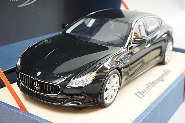 BBR 1/18 Maserati マセラティ Quattroporte クアトロポルテ 2013 Silk Black ブラック 限定100台 ※パーツ破損有り P1861C_画像2