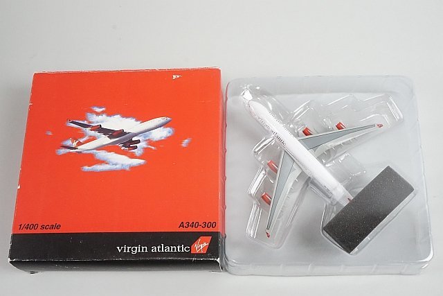 ★ DRAGON ドラゴン 1/400 A340-300 Virgin atlantic ヴァージン・アトランティック航空 レジ番号付与なし 55081_画像9