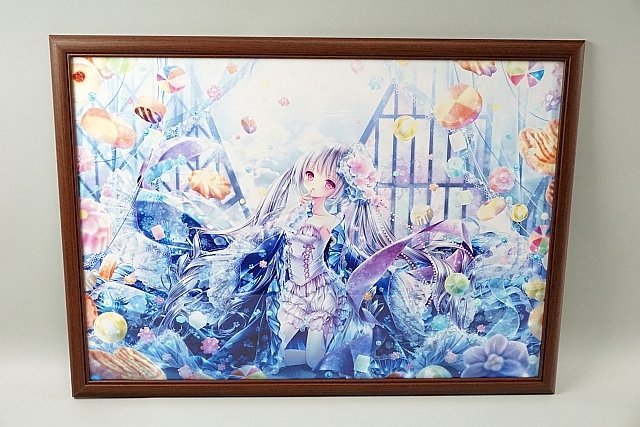 ★ 絵師100人展09 てぃんくる 甘永蜜菓 約77cm x 約56cm 複製原画_画像1