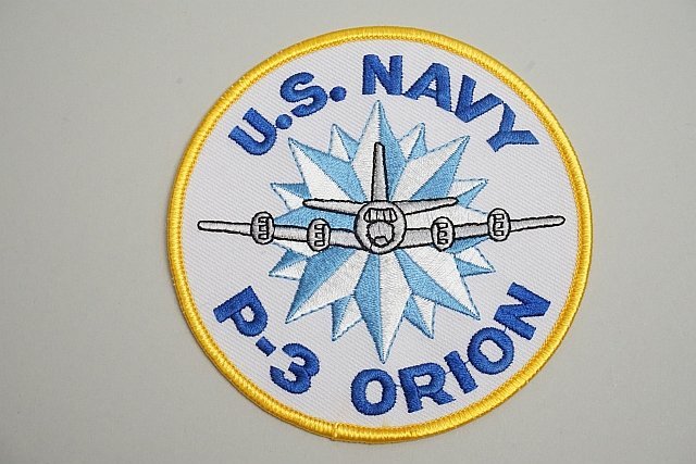 ★ アメリカ海軍 P-3 ORION ワッペン / パッチ ベルクロなしの画像1