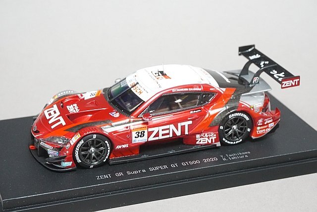 EBBRO エブロ 1/43 Toyota トヨタ ZENT GR スープラ スーパーGT GT500 2020 #38 ※パーツ破損 45761_画像1