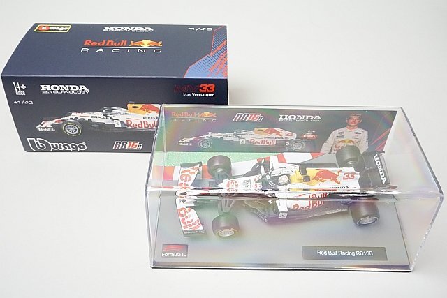 Bburago ブラーゴ 1/43 レッドブルレーシング RB16B マックス・フェルスタッペン トルコGP ワールドチャンピオン 2021 #33 18-38060_画像2