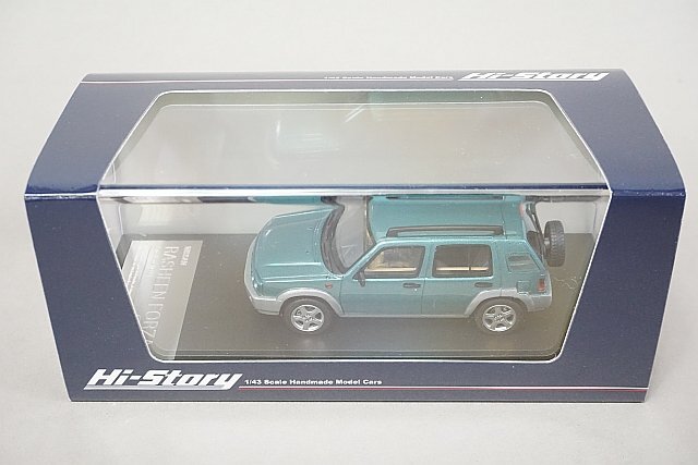 Hi-Story ハイストーリー 1/43 日産 ラシーン フォルザ Sパッケージ 1998 エメラルドグリーンPM / ソニックシルバーMツートーン HS377GR_画像2