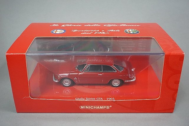 ミニチャンプス PMA 1/43 ALFA ROMEO アルファロメオ ジュリア スプリント GTA 1965 レッド 403120443_画像4