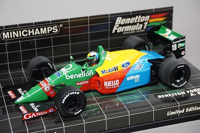 ミニチャンプス PMA 1/43 BENETTON FORD ベネトンフォード B188 A.ナニーニ 1986 #19 400890119_画像1