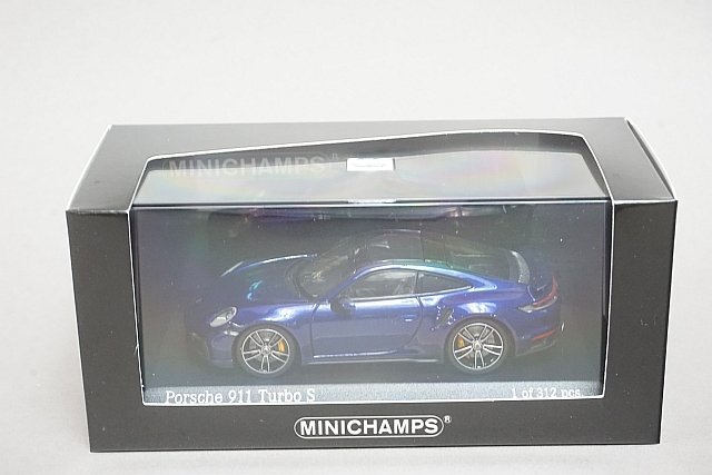 ミニチャンプス PMA 1/43 Porsche ポルシェ 911 ターボ S 2020 ブルーメタリック 410069471_画像2