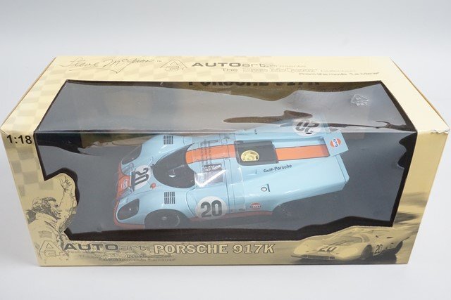 AUTOart オートアート 1/18 Porsche ポルシェ 917K スティーブ・マックイーン コレクション ルマン LM 1970 #20 Gulf ガルフ 80030_画像9