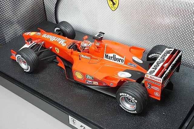 Hot Wheels ホットウィール 1/18 Ferrari フェラーリ F1-2000 M.シューマッハ #3 マルボロ仕様 ※外箱相違_画像2