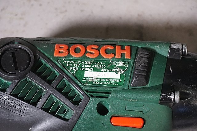 ◎ BOSCH ボッシュ 12V バッテリーインパクトドライバー 充電器 バッテリー2個 ケース付き ※ジャンク品 PDR12WNS_画像5
