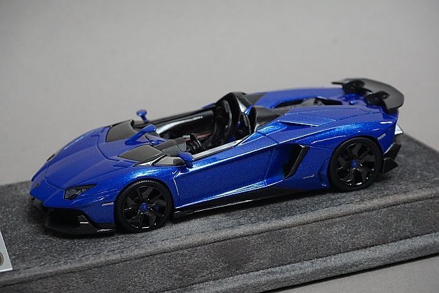 LOOKSMART ルックスマート 1/43 ランボルギーニ アヴェンタドール J ジュネーブモーターショー 2012 モントレーブルー 限定25台 LS398の画像1