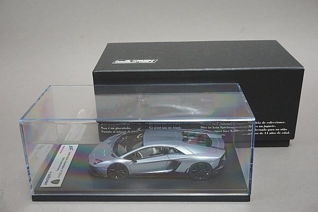 LOOKSMART ルックスマート 1/43 ランボルギーニ アヴェンタドール LP720-4 50th Anniversario Met.ライトブルー LS411Fの画像5