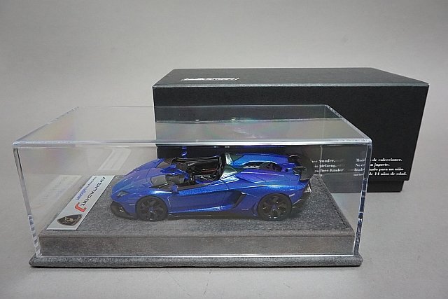 LOOKSMART ルックスマート 1/43 ランボルギーニ アヴェンタドール J ジュネーブモーターショー 2012 モントレーブルー 限定25台 LS398の画像3