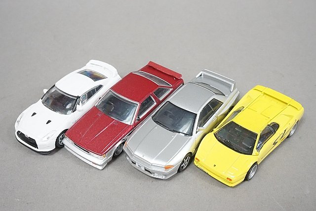 エポック 1/72 ランボルギーニ ムルシエラゴ オレンジ / 日産 GT-R ホワイト / トヨタ ハイエース などまとめてセット ※ジャンク品_画像3