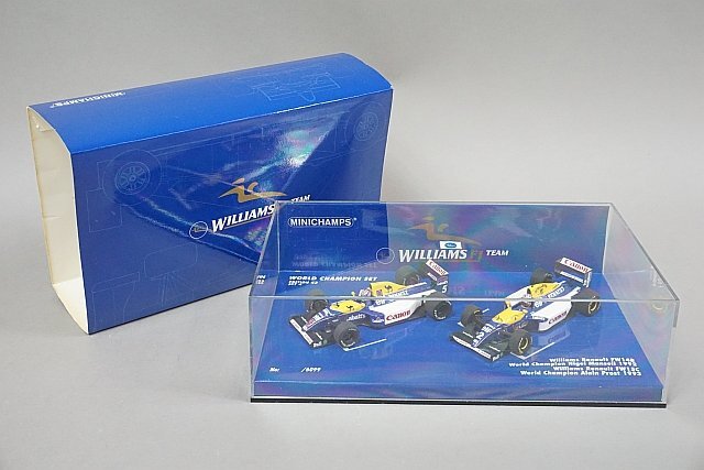 ミニチャンプス PMA 1/43 ウィリアムズ ルノー FW14B N.マンセル 1992 / FW15C A.プロスト 1993 ワールドチャンピオンセット4 402929301の画像6