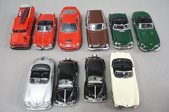 デルプラド 1/43 1961 ジャガー Eタイプ / ポルシェ356A / 1957 BMW 507 など10点セット ※ジャンク品・本体のみの画像1