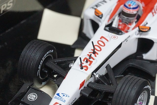 ミニチャンプス PMA 1/43 Honda ホンダ B・A・R ホンダ 005 佐藤琢磨 2003 ※クリアケース欠品 403030199_画像2