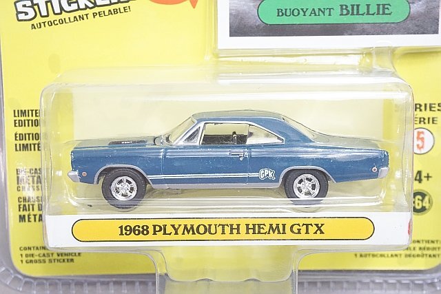 1/64 ジョニーライトニング 2012 シボレー コルベット Z06 / グリーンライト 1968 PLYMOUTH HEMI GTX など3点セットの画像3