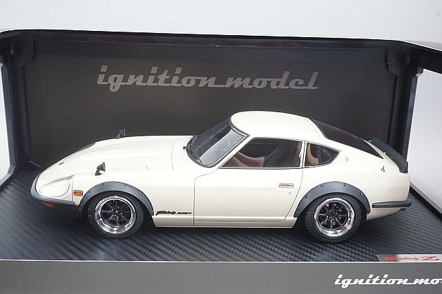 ignition model イグニッションモデル 1/18 NISSAN 日産 Fairlady フェアレディ Z-G (HS30) Watanabe Wheel ホワイト IG0182の画像1