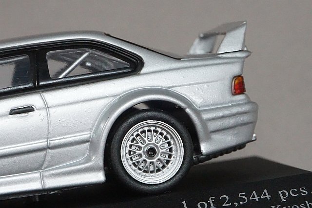 ミニチャンプス PMA 1/43 BMW M3 GTR E36 ストリート 1993 シルバー 京商特注 433023384_画像2