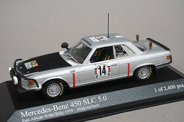 ミニチャンプス PMA 1/43 MERCEDES メルセデス 450 SLC 5.0 サファリラリー 西アフリカ 1979 #14 430793914の画像1