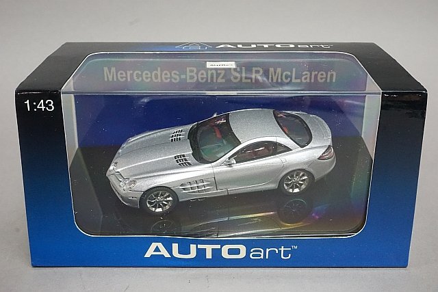 AUTOart オートアート 1/43 MERCEDES-BENZ メルセデスベンツ SLR マクラーレン クーペ シルバー 56121_画像3