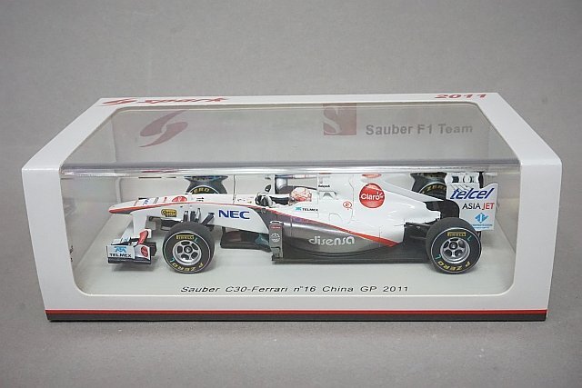 Spark スパーク 1/43 Sauber FERRARI ザウバーフェラーリ C30 中国GP 小林可夢偉 2011 #16 S3018の画像5