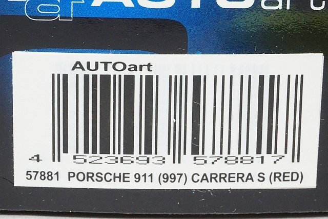 AUTOart オートアート 1/43 Porsche ポルシェ 911 CARRERA S レッド 57881の画像4
