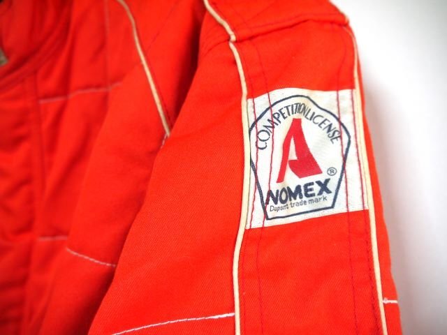 ▽ PLANXPY NOMEX ノーメックス レーシングスーツ つなぎ 赤 LL_画像4