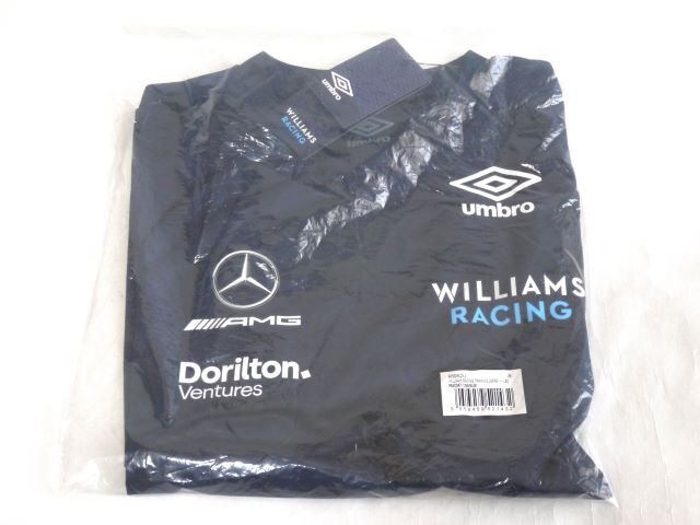 ▽ umbro アンブロ WILLIAMS RACING ウィリアムズ レーシング トレーニング 半袖Tシャツ 紺 M_画像4