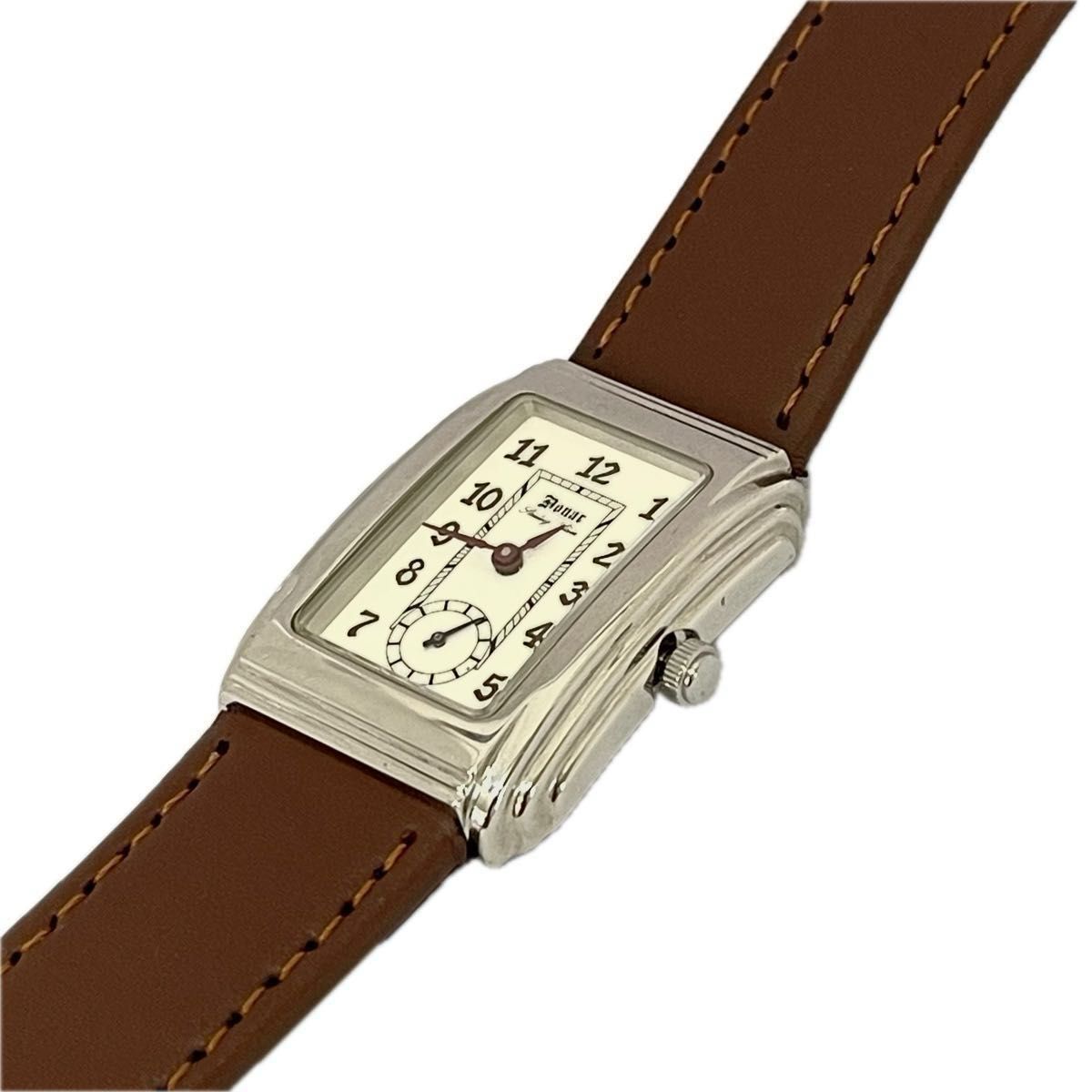 稼働　美品　Donar 腕時計　銀無垢　シルバー925 メンズ腕時計　スモセコ　国印　スターリングシルバー　記念刻印あり　