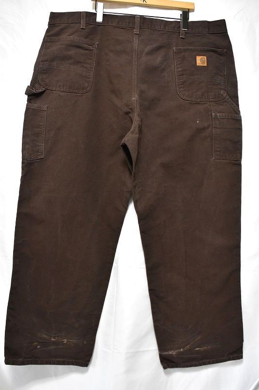 ＠雰囲気漂う カーハート Carhartt ダック地 ペインターパンツd794 アメリカ古着 ブルーカラー労働者 ワーク系 茶色 ブラウン_画像2