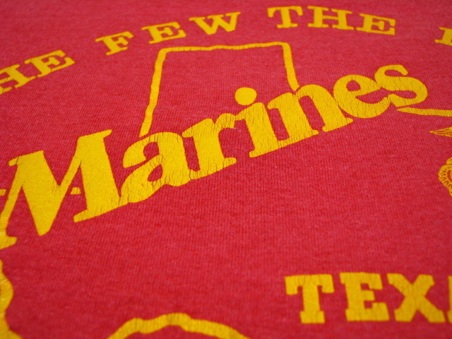 ＠美品 80's SCREEN STARS スクリーンスターズ United States Marine Corps アメリカ海兵隊 Tシャツt760 アメリカ古着 L_画像7