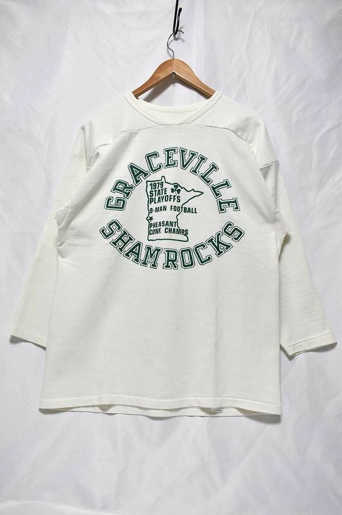 ＠70's ビンテージ vintage ラッセル アスレティック Russell Athletic フットボールＴシャツtt117 ＸL アメリカ古着 大きいサイズ 金タグ