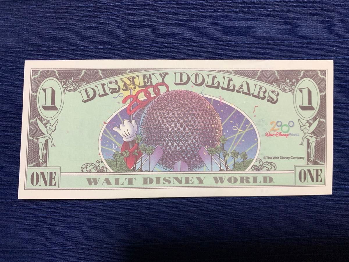 Disney　DOLLARS　ディズニーダラー　1ドル札　ディズニーランド