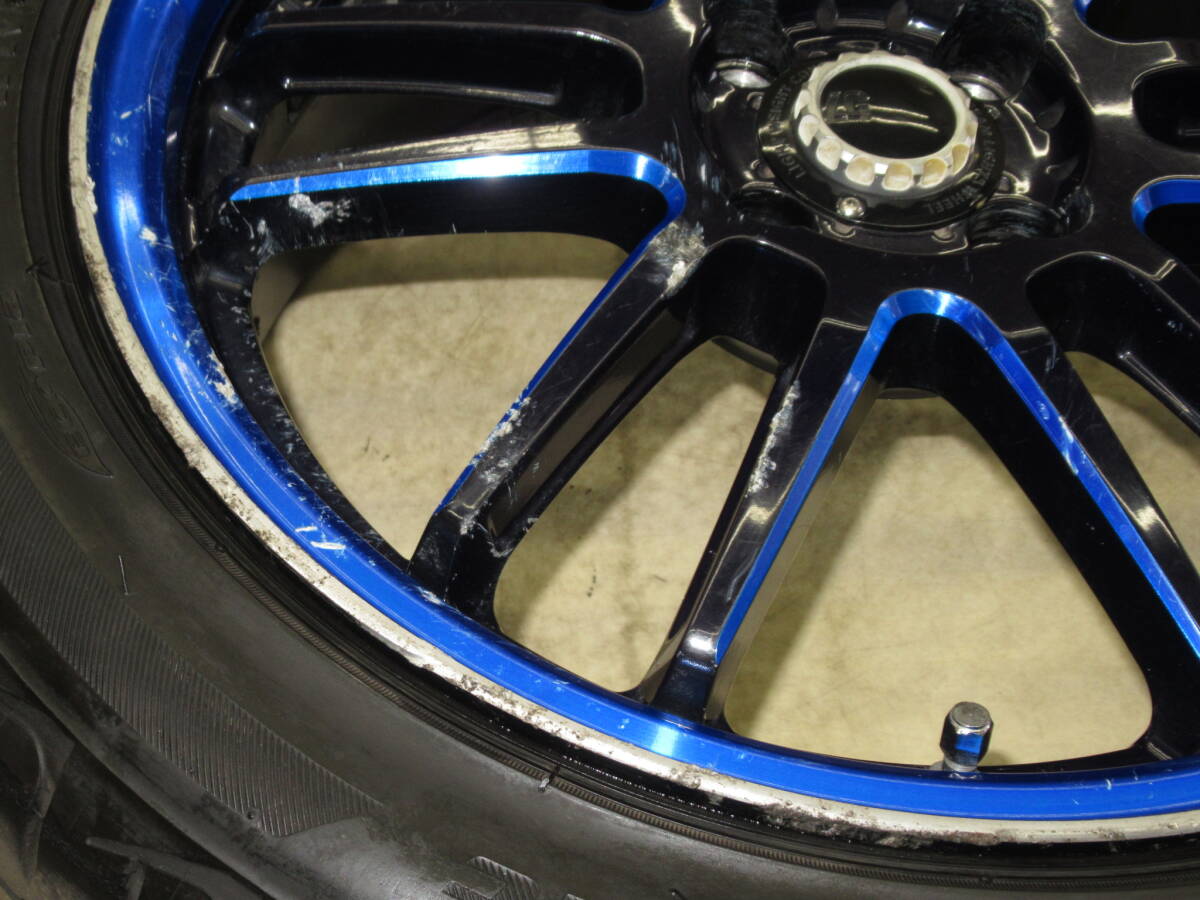 軽量！RAYS(レイズ) グラムライツ 57Ultimate 6.5J-16 off+48 pcd100/4H 195/50R16 タイヤ付き4本 アクア,ロードスター,ヤリス,ヴィッツ他_画像3