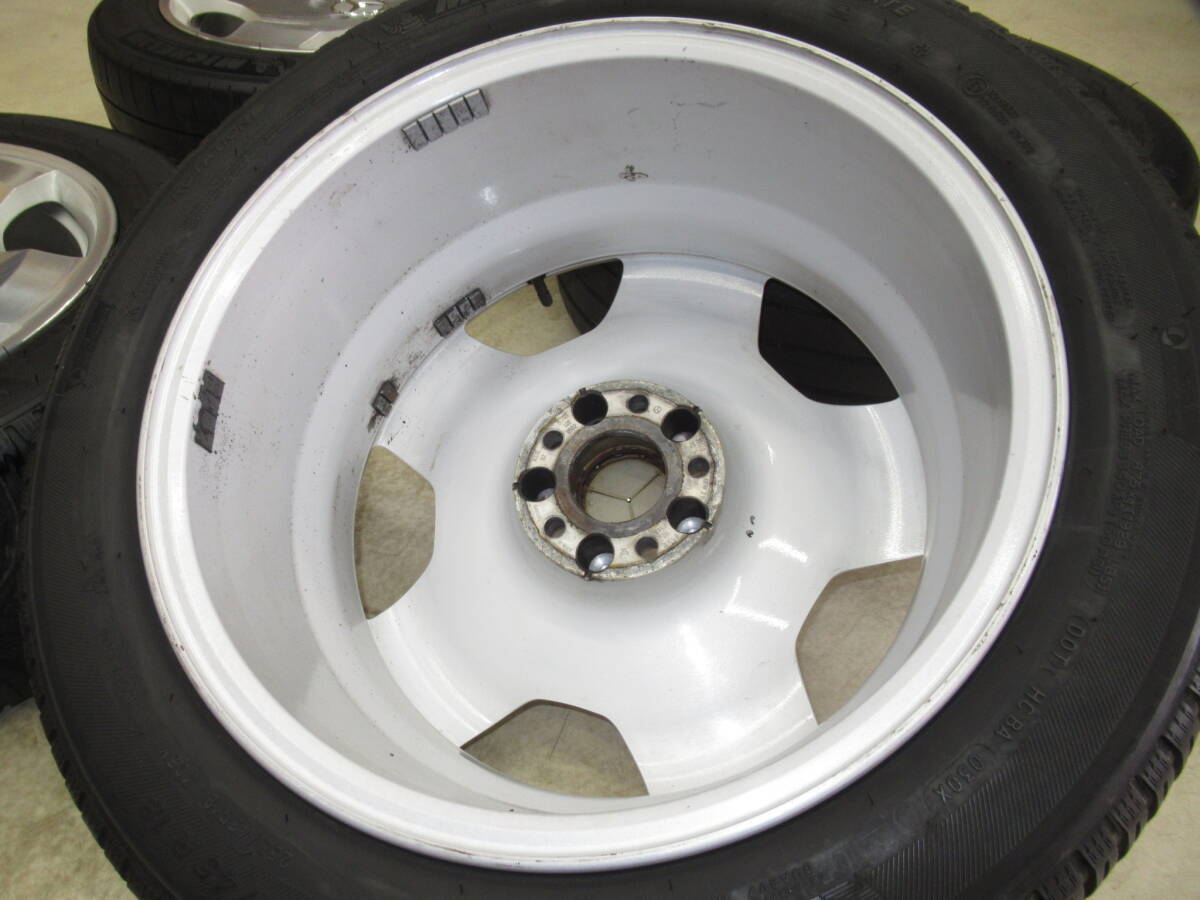 鍛造！メルセデスベンツ W221 Sクラス S600ロング純正OP 8.5J+43 9.5J+43 pcd112/5H 255/45R18 275/45ZR18 タイヤ付き4本 スタッドレス用他の画像9