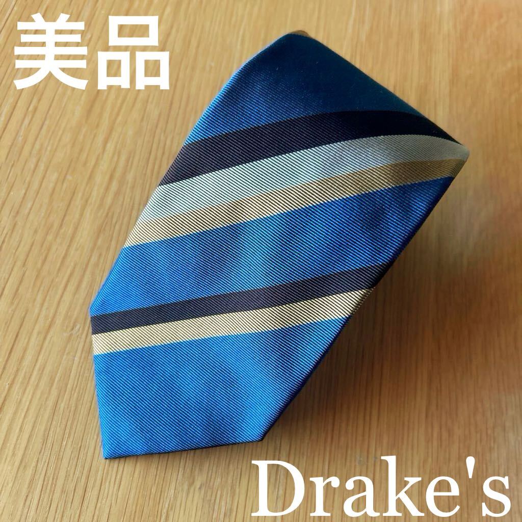 美品 ドレイクス Drakes レジメンタル ネクタイ MADE IN ENGLAND _画像1