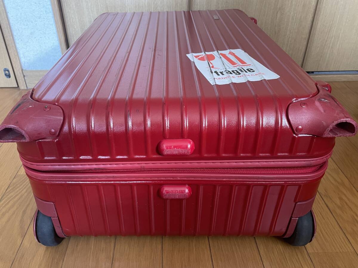 ♪RIMOWA リモワ SALSA サルサ 二輪 赤 林五正規品 6281 66x45x25 3.2kg_画像6