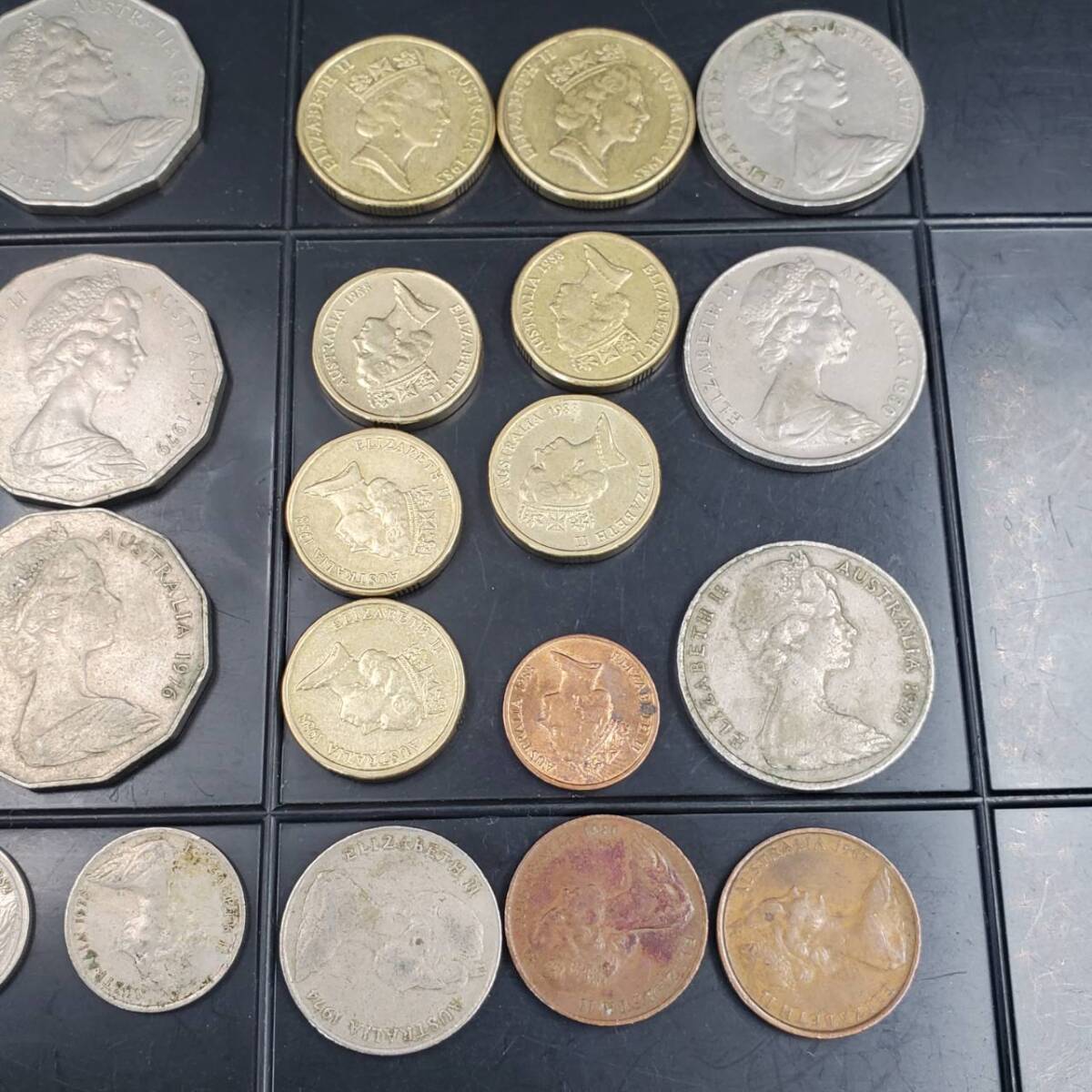 #25792 オーストラリア 硬貨まとめ 25枚 ドル セント 貨幣 コイン 小銭 Australia オセアニア アンティーク コレクションの画像6