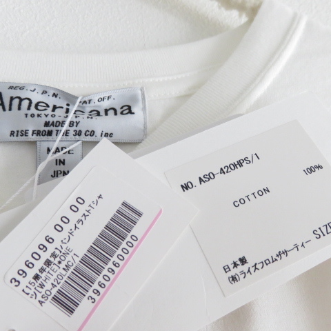送料込 匿名配送 新品 Americana アメリカーナ 15周年限定 Tシャツ ロング丈 ドルマン の画像4